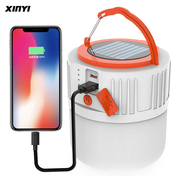 LED Solar Charging Light Energy-Saving USB 42Lamp Bead Bulb Night Market Lamp Mobile Outdoor Camping Power Outage Emergency Lamp - Image 5