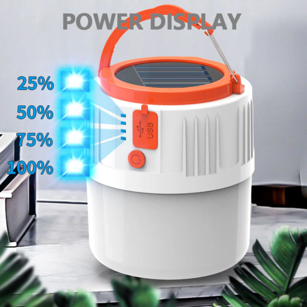 LED Solar Charging Light Energy-Saving USB 42Lamp Bead Bulb Night Market Lamp Mobile Outdoor Camping Power Outage Emergency Lamp - Image 7