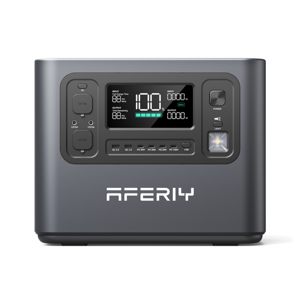 Aferiy P210 2400W Portable Power Station + S200 200W Solar Panel Bundle - Lifepo4 Battery, Pure Sine Wave, Camping & Emergency Solar Generator - Image 2