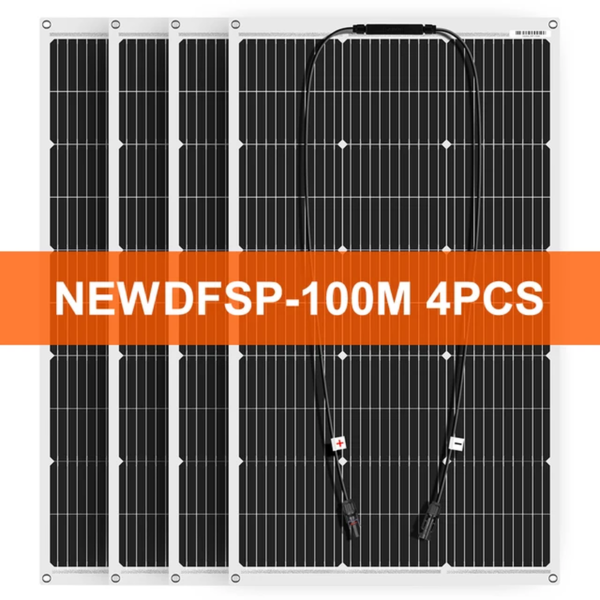 Dokio 400W Flexible Monocrystalline Solar Panel Kit for Home & RV & Boat Flexible Solar Panel China Drop Shipping