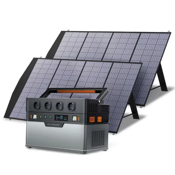 ALLPOWERS Solar Generator 1500W / 2000W / 2400W Portable Power Station (400W Solar Panel Include) for Power Outage, Emergency,RV - Image 4