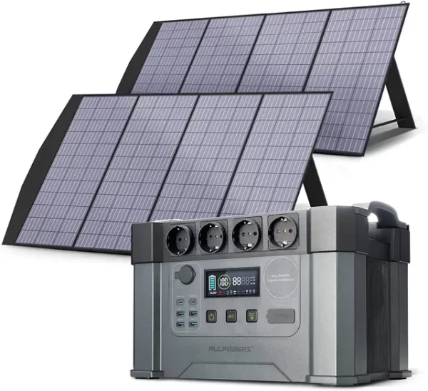ALLPOWERS Solar Generator 1500W / 2000W / 2400W Portable Power Station (400W Solar Panel Include) for Power Outage, Emergency,RV - Image 5