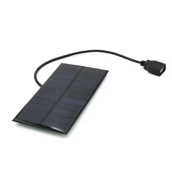 Mini Solar Panel 5 5V Solar Charger Portable Solar Power Bank for Cellphone Outdoor Hiking Camping 3