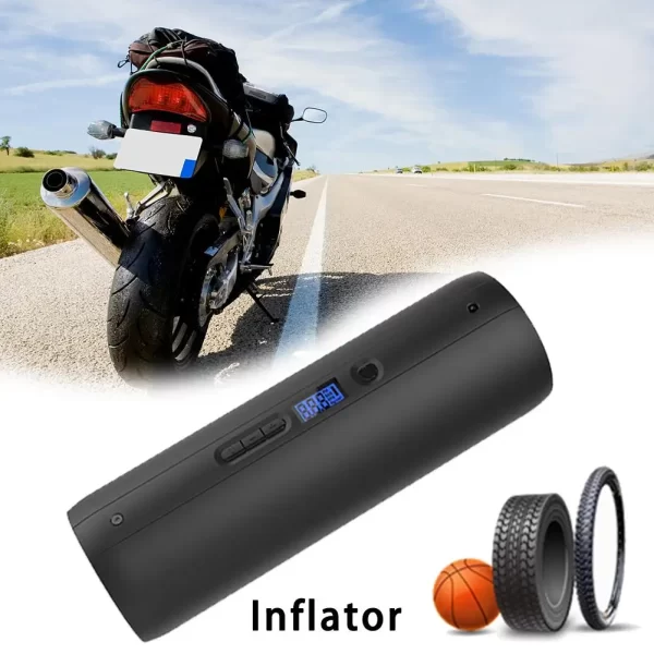 Universal Car Air Compressor DC 12V Digital Tire Inflator Air Pump 150 PSI Motorcycle LED Light