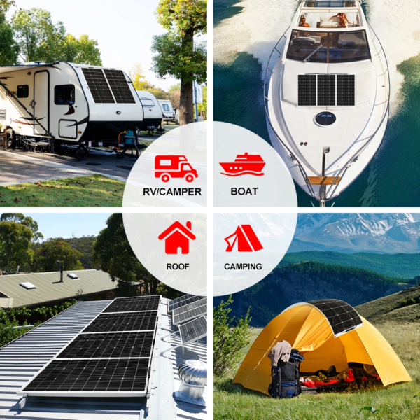 Dokio 400W Flexible Monocrystalline Solar Panel Kit for Home & RV & Boat Flexible Solar Panel China Drop Shipping - Image 7