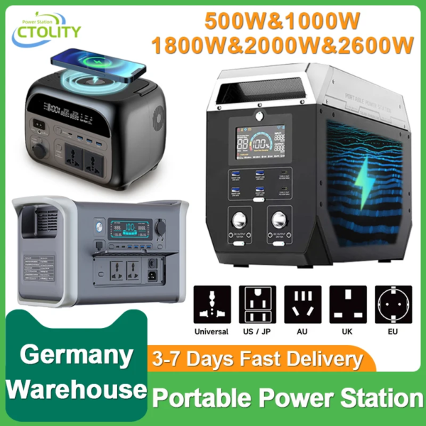 2048Wh 2600W Portable Power Station 2000W 1800W Solar Generator 345.6Wh 1024Wh Lifepo4 Batteries Energy Storage Supply Camping - Image 2